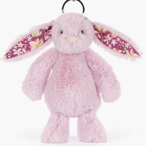 Authentic Jellycat Thristlepop Blossom Bunny Keychain